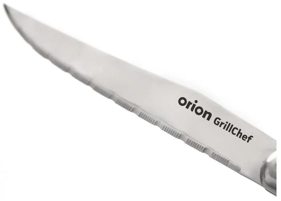 Ezüstszínű-natúr színű rozsdamentes acél evőeszköz készlet 2 db-os – Orion