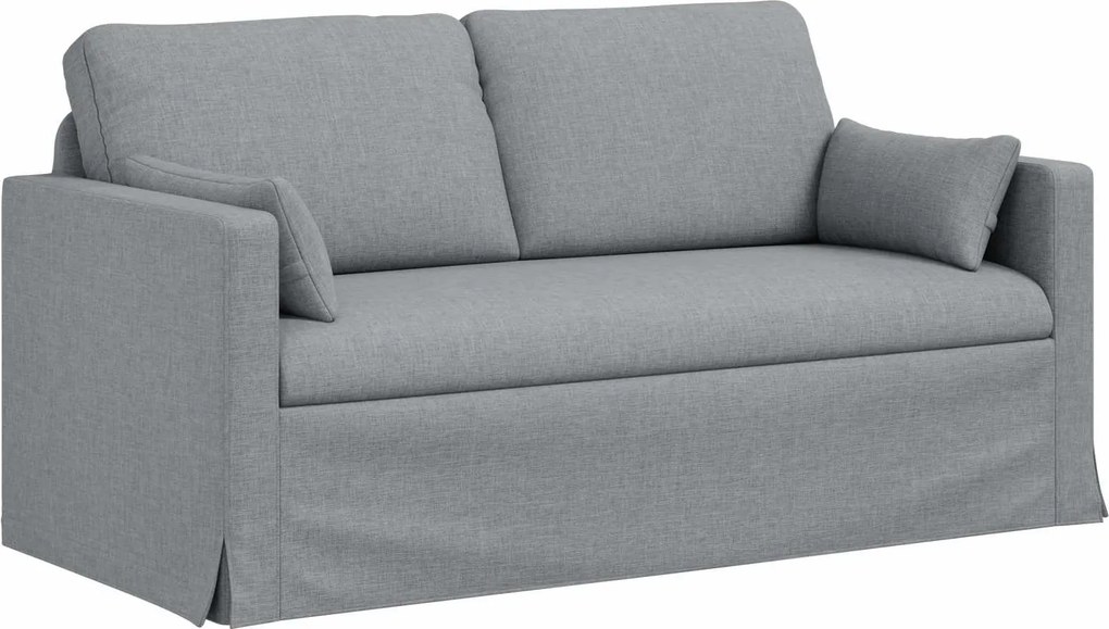 vidaXL Kanapé Világosszürke 158 x 78 x 80 cm szövet