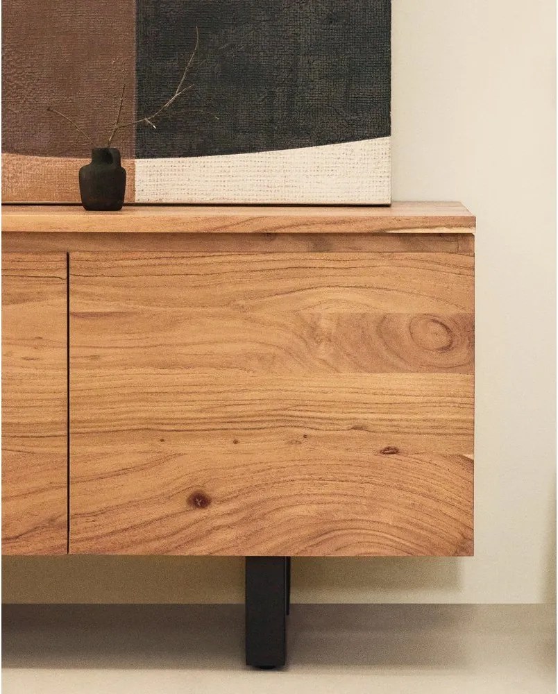 Natúr színű akácfa TV-állvány 200x58x40 cm Uxue – Kave Home