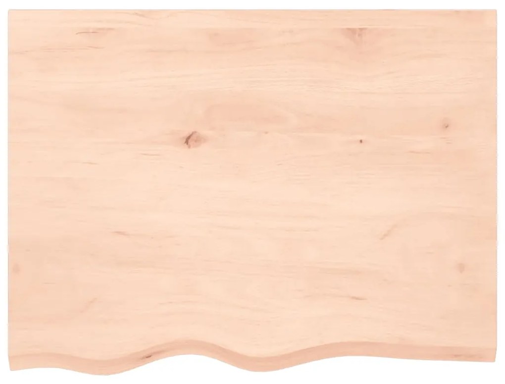 kezeletlen tömör tölgyfa fali polc 80x60x(2-4) cm
