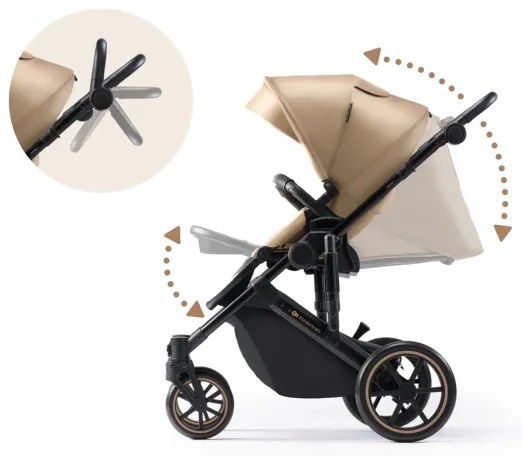 KINDERKRAFT - Kombinált babakocsi 2in1 PRIME 2 bézs