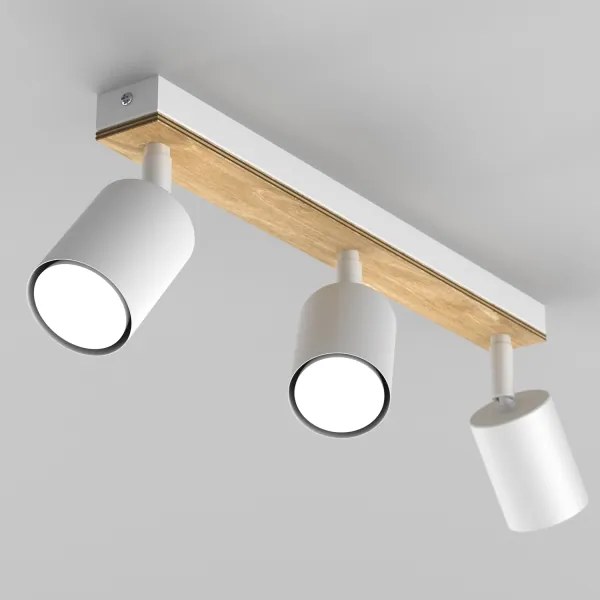 Spotlámpa TULON 3xGU10/8W/230V fehér/tölgy