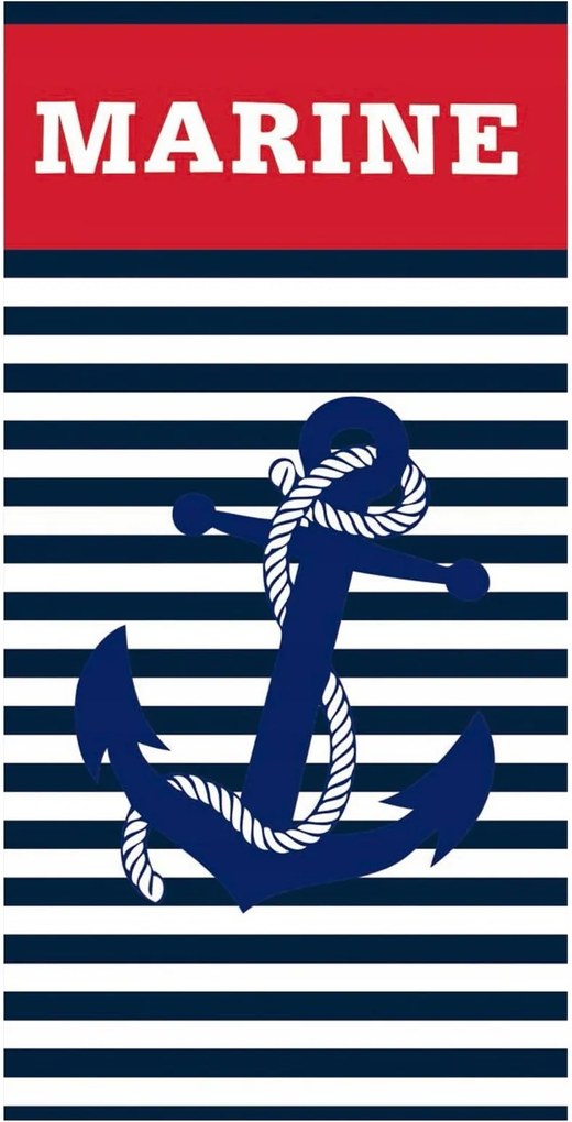 Óriás Törölköző Horgony Tengerészet Tenger Hajózás 150x210