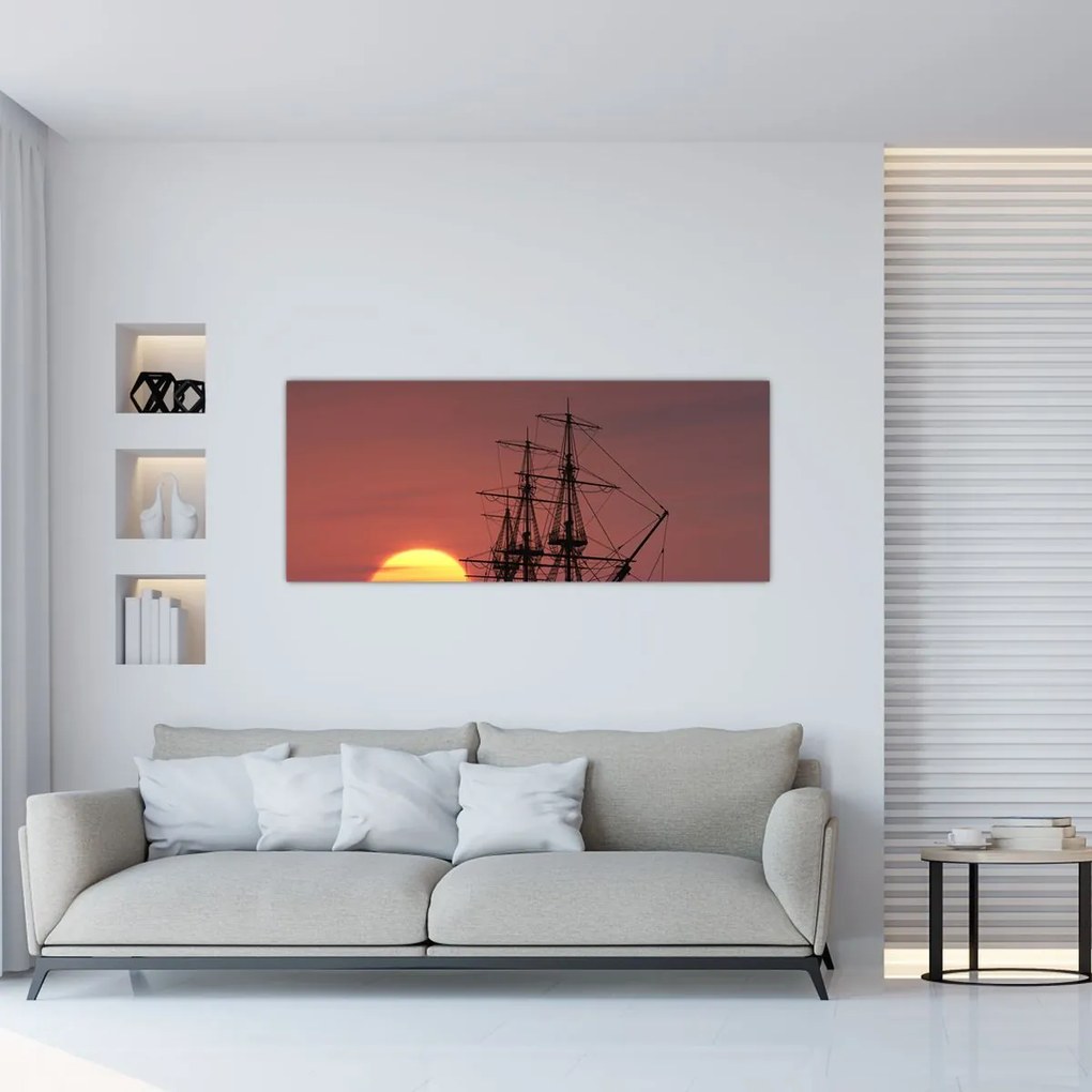 Kép - Középkori hajó (120x50 cm)