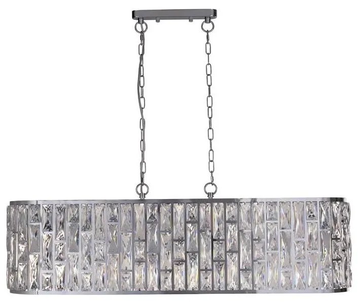 Searchlight 65818-8CC - Láncos csillár BIJOU 8xE14/40W/230V