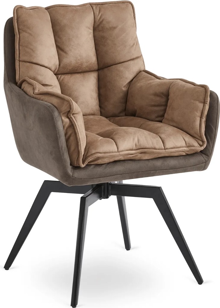 Forgó étkezőszék ISLA barna/bézs