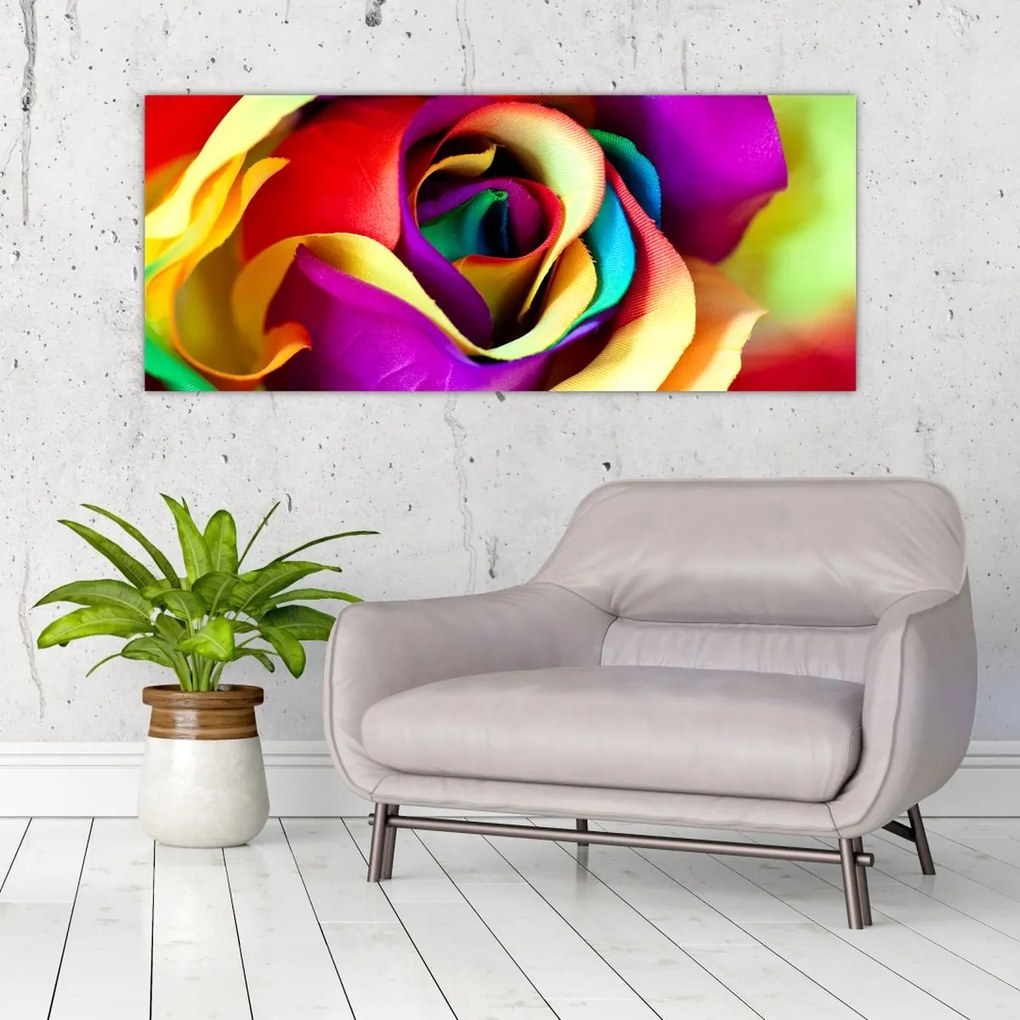Kép - Színes rózsa (120x50 cm)