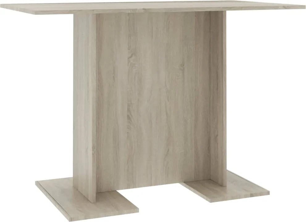vidaXL sonoma tölgy színű szerelt fa étkezőasztal 110 x 60 x 75 cm