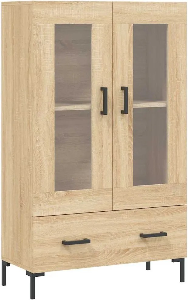 vidaXL sonoma tölgy színű szerelt fa magasszekrény 69,5 x 31 x 115 cm