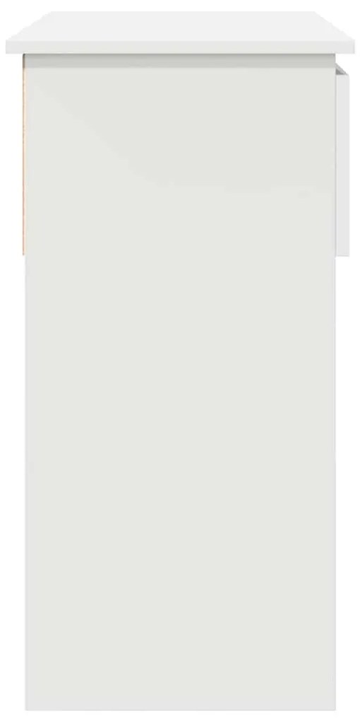 fehér konzolasztal fiókokkal 85,5x38,5x74,5 cm