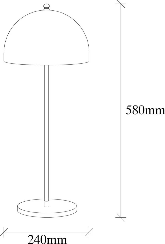 Can fém éjjeli lámpa, Ø25 cm