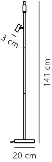 Nordlux - OMARI állítható fényerőjű állólámpa 2xLED/3,2W/230V fehér