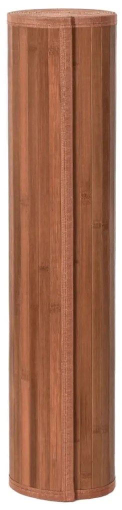 négyszögletű barna bambusz szőnyeg 80 x 400 cm
