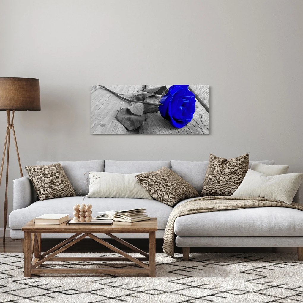 Kép - Kék rózsa (120x50 cm)