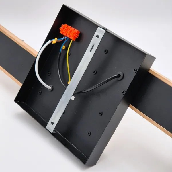 Felületre szerelhető csillár MATTE 2xE27/15W/230V + 3xG9/5W/230V fekete/tölgy