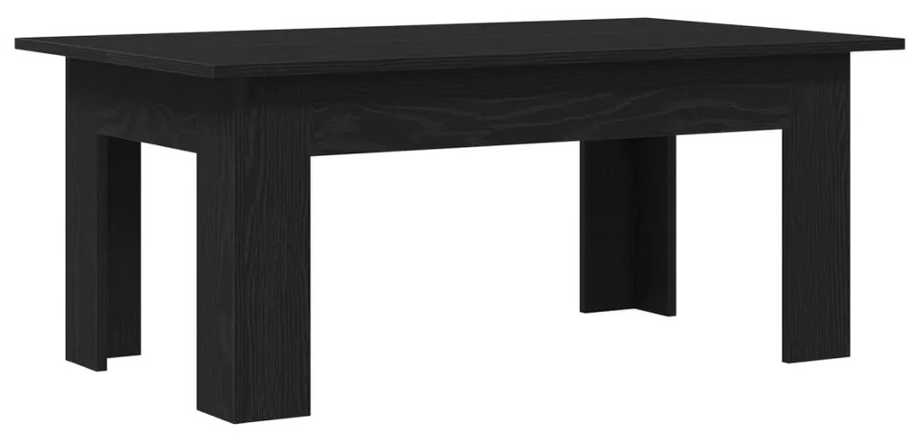 Kávézóasztal Fekete Tölgy 100x60x42 cm Műanyag