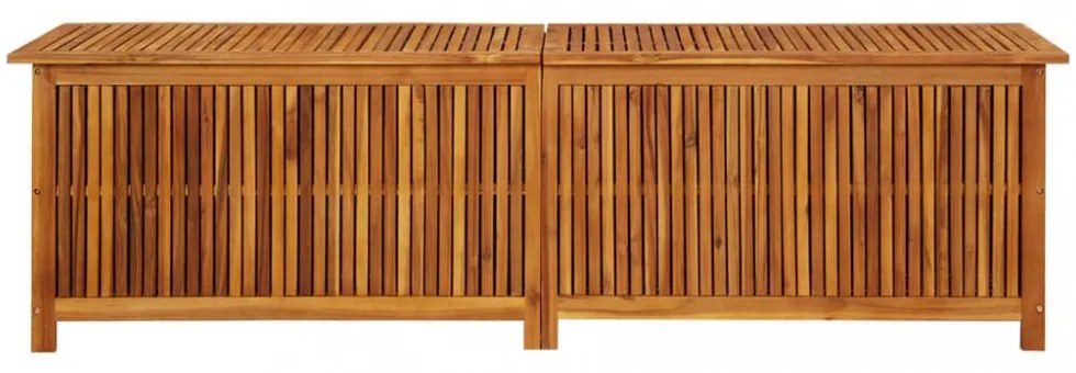 tömör akácfa kerti tárolóláda 200 x 50 x 58 cm