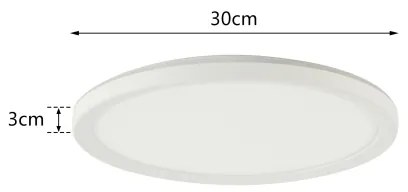 Brilagi-LED ULTRA SLIM állítható lámpa s érzékelővel LED/18W/230V Ø30 cm+DO