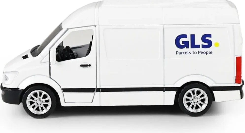 RAPPA Fém játékautó GLS nyitható ajtókkal - 14 cm