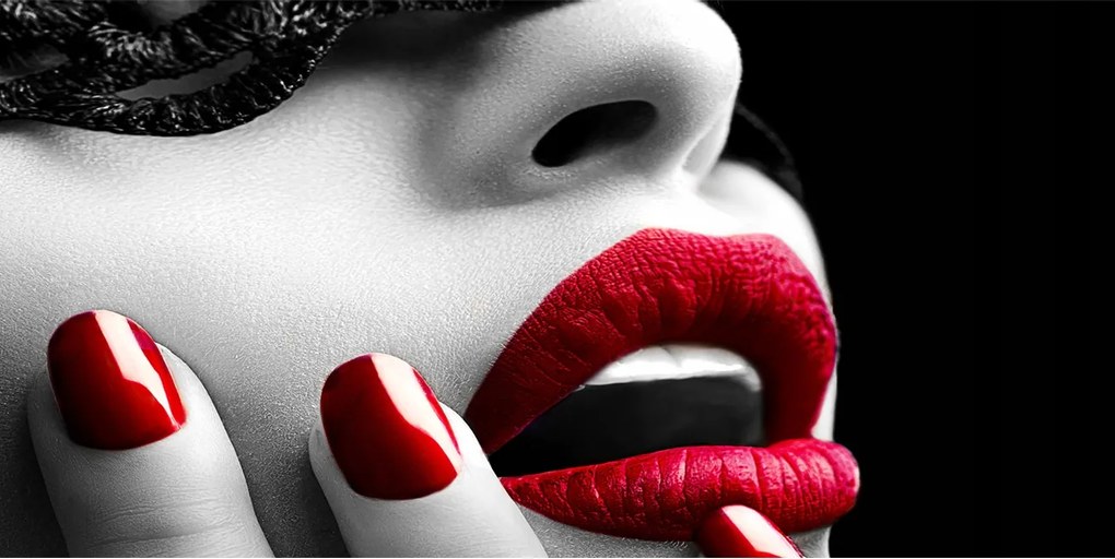 Fotótapéta üveg falra Csipke maszk 140x70