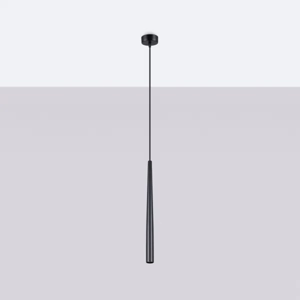 Sollux SL.1462 - Csillár zsinóron BLISS 1xG9/8W/230V fekete