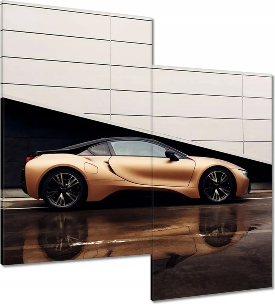 Vászonkép 60x60 Arany Bmw Autó