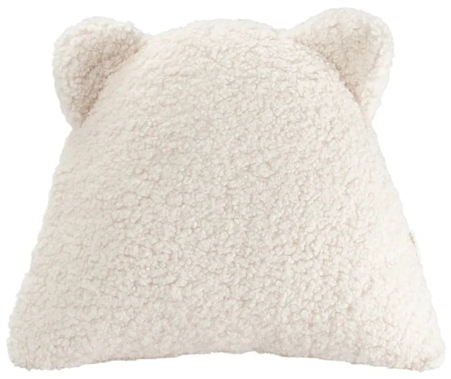 Krémszínű buklé párna gyerek kanapéhoz Bear – Wigiwama