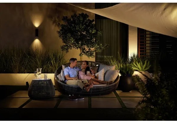 Philips 17463/30/P7 - LED RGBW Kültéri lámpa Hue APPEAR 2xLED/8W/230V IP44