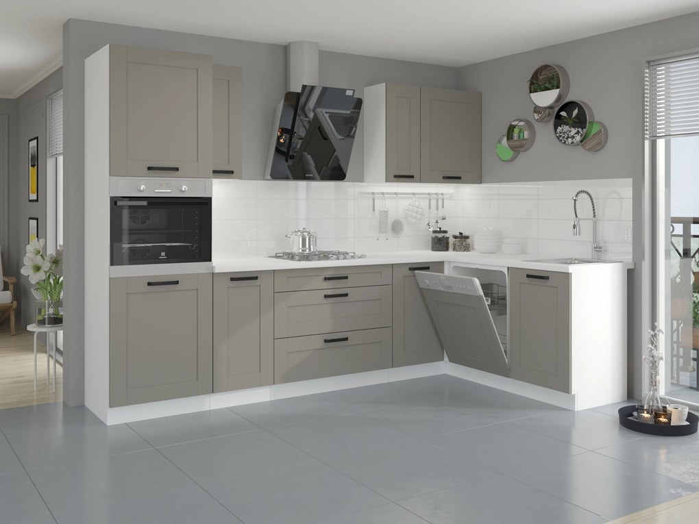 Felső konyhaszekrény Lucid 60 GU 36 1F (claygrey + fehér). Akció -6%. 1045450