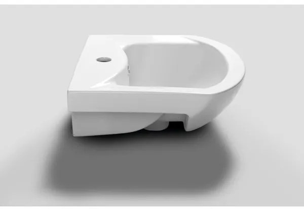 Aqualine - Beépíthető mosdó ZERO 45,5x40 cm kerámia/fehér