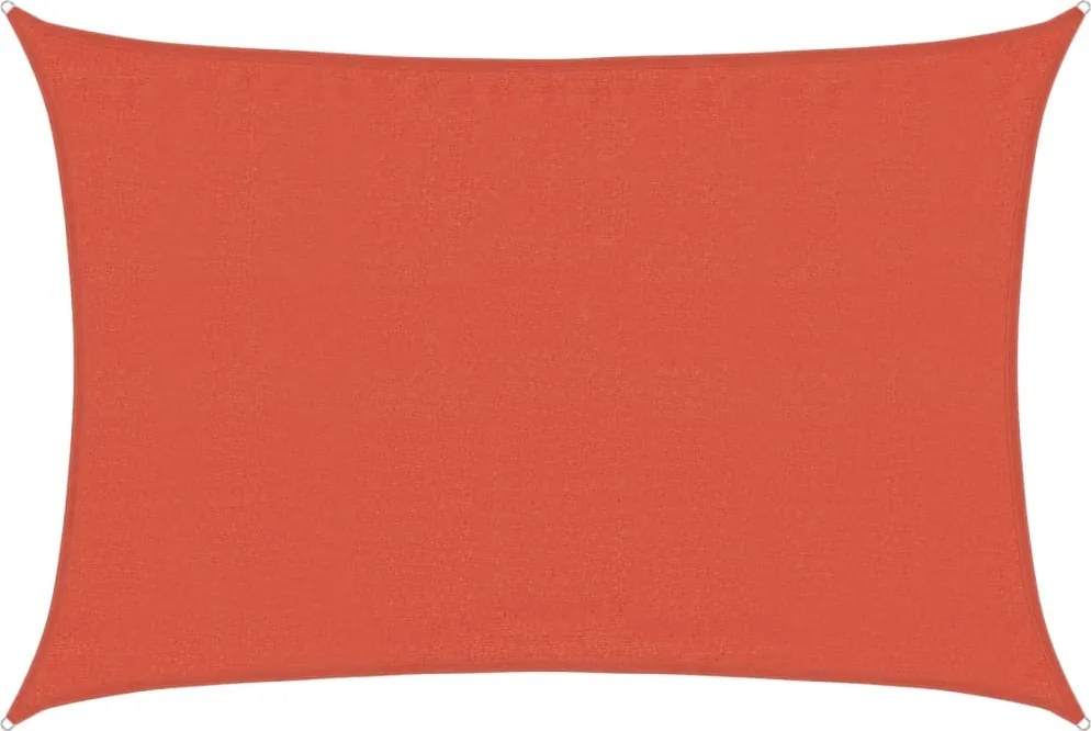 vidaXL terrakotta négyszögletű HDPE napvitorla 160 g/m² 2,5x5 m