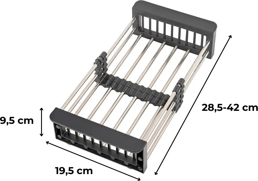 Teleszkópos kosár mosogatóhoz