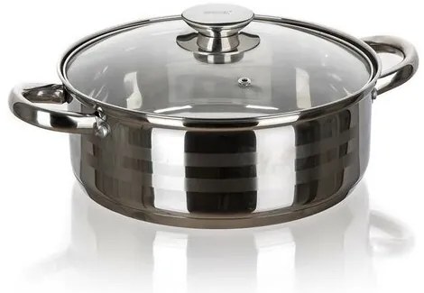 LIVING rozsdamentes acél serpenyő, 5,2 l, 26 cm