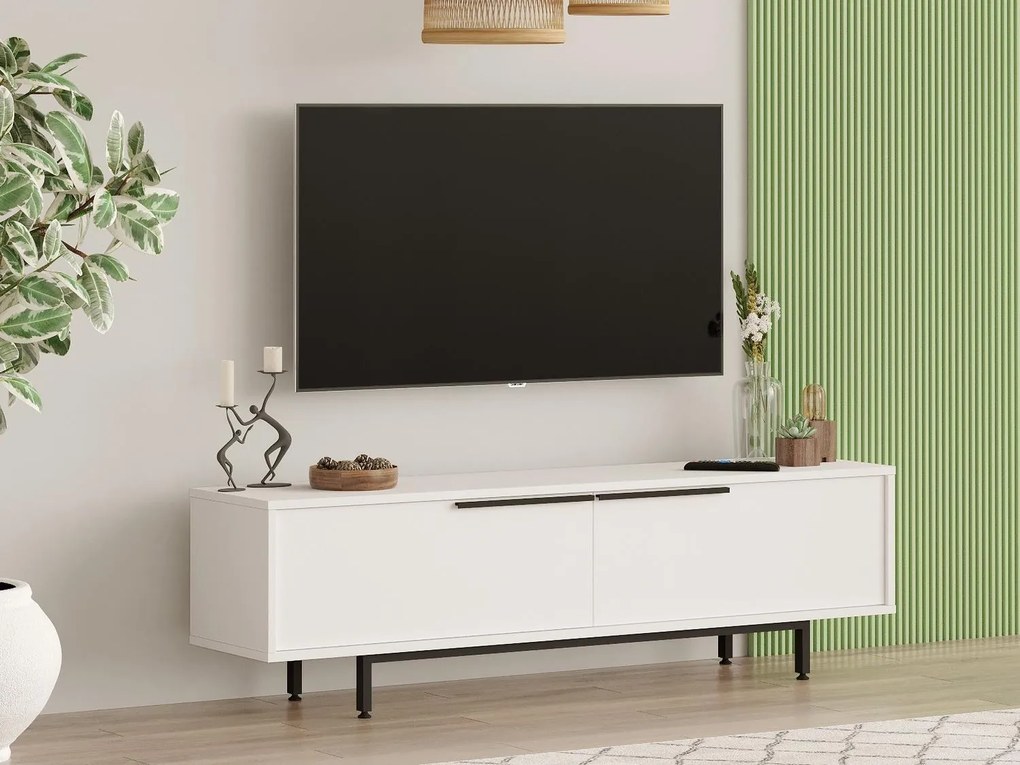 TV asztal/szekrény Nimelo 7 (fehér) . 1095479