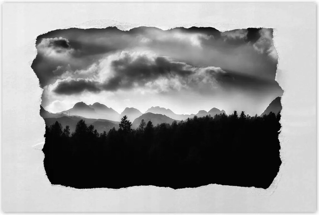 Poszterek 60x40 Panoráma a hegy profiljára