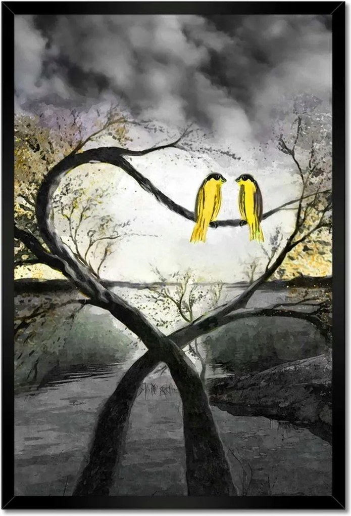 Poszterek keretben 40x60 Randevú az éjszakai fényben