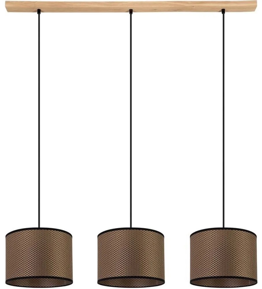 Spot-Light 1037400811551 - Kábeles csillár BENITA 3xE27/40W/230V tölgy