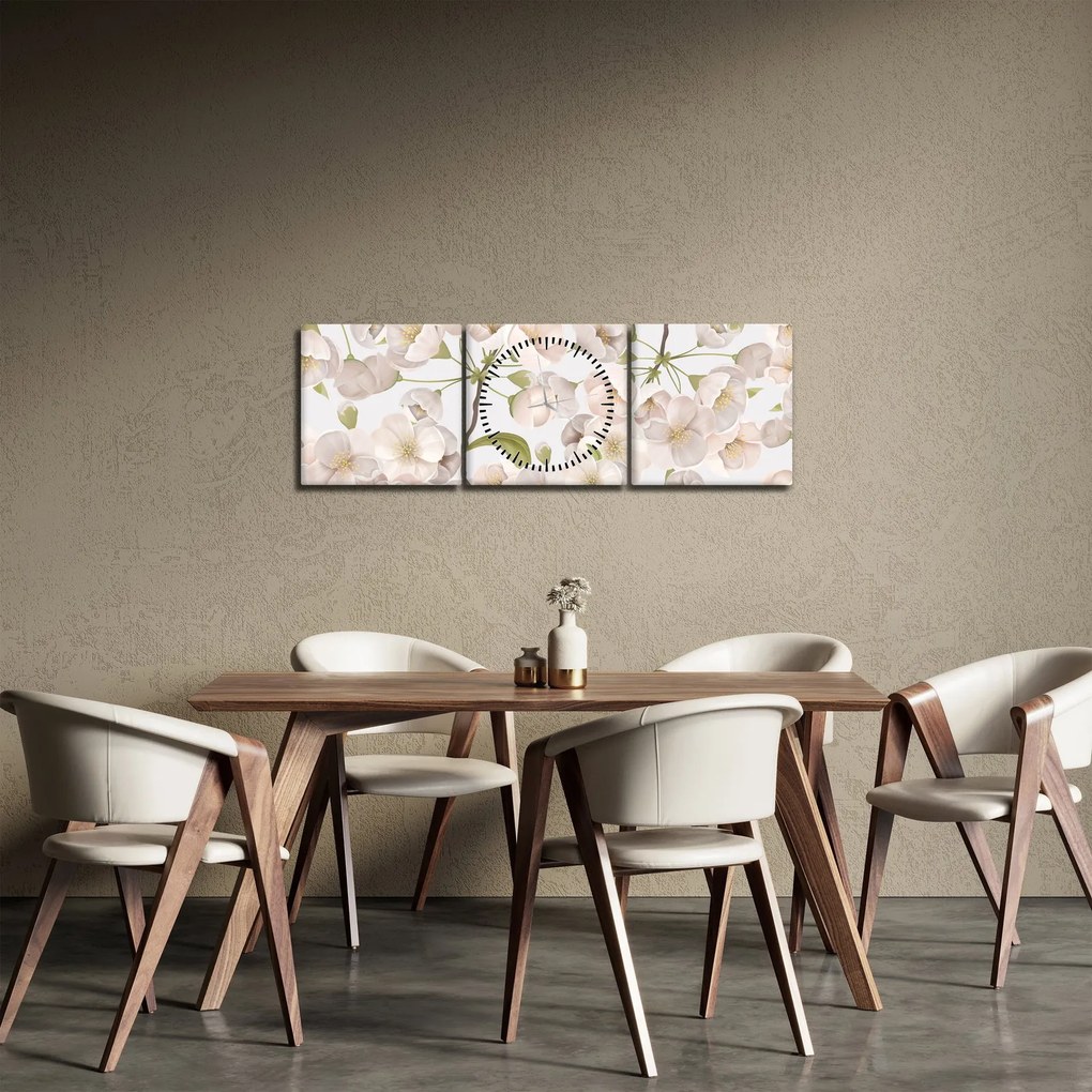 Kép - Virágzás kegyelemmel N⁰1 (órával) (90x30 cm)