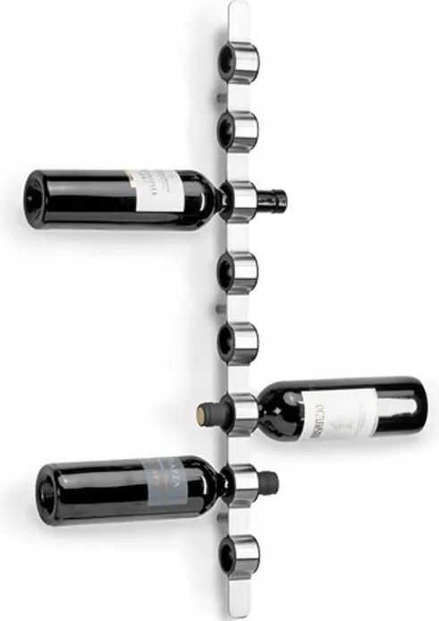 Blomus Ütés Fali Bortartó Palacktartó Acél Ezüst