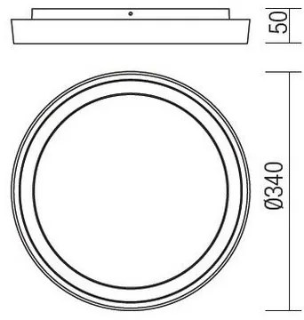 Redo 9184 - BEZEL kültéri mennyezeti lámpatest LED/30W/230V IP54 antracit