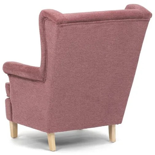 Füles fotel rózsaszín szövettel. AK-388 PINK2