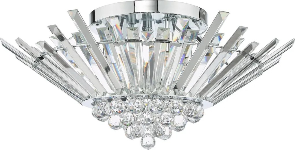 Dar Lighting glamour kristály modern mennyezeti lámpa nimbus króm darnim5050