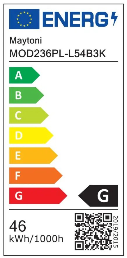 MAYTONI MOD236PL-L54B3K LIGHT STICK Többágú Függesztett Lámpa Fekete LED IP20