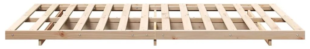 Földi ágykeret Barna 120 x190 cm Tömör fenyőfa