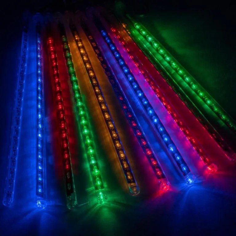 NEXOS Karácsonyi LED világítás hulló hó 180 LED színes