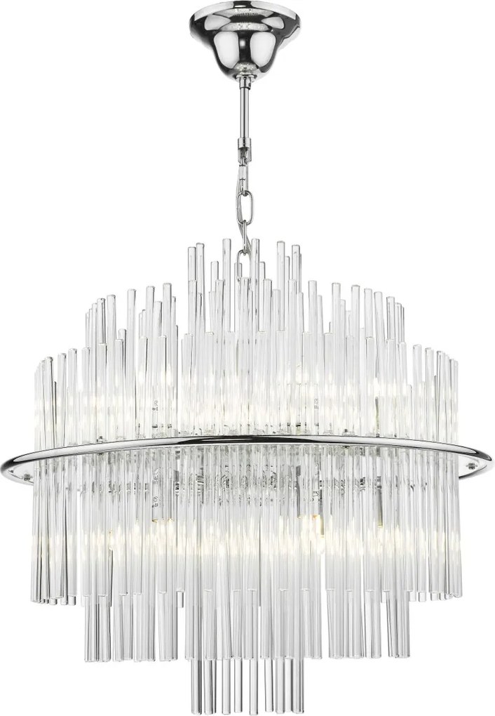 Dar Lighting glamour modern függeszték lukas csiszolt króm darluk1750