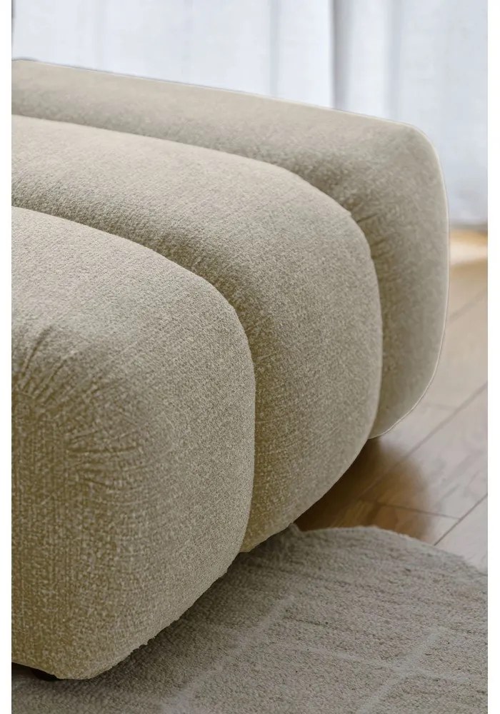 Bézs sarokkanapé (jobb oldali-heverő résszel) Shell – Miuform