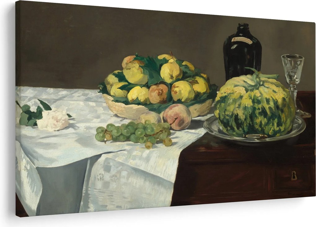 Kép - Edouard Manet, Still Life with Melon and Peaches, reprodukciók (90x60 cm)