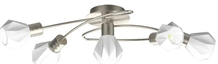 Prezent 27512 - Felületre szerelhető csillár  METIS 5xE14/40W/230V matt króm