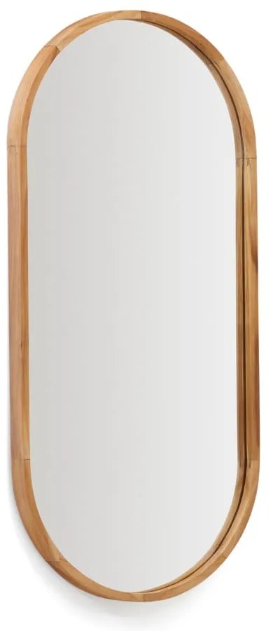 Fali tükör tömörfa kerettel 45x95 cm Magda – Kave Home